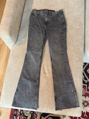 Free People Level Up Slit Slim Flare Jeans
